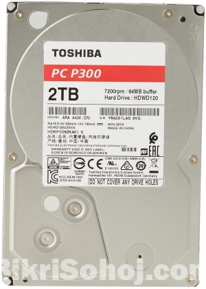 Toshiba P300 2TB 3.5-Inch SATA 5400RPM Desktop HDD